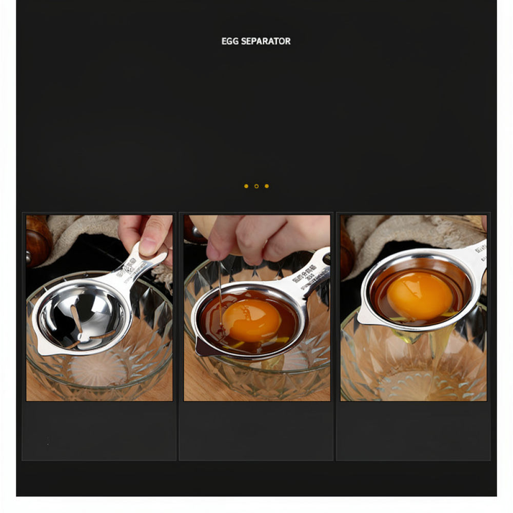 Kitchen Helper Gadgets - Separatore per tuorli d'uovo in acciaio